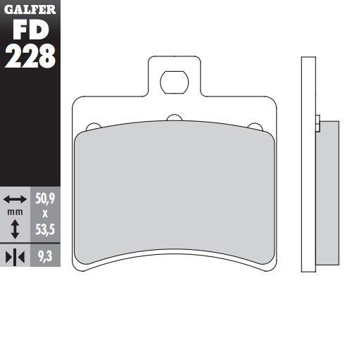 Колодки гальмівні Galfer FD228G1050