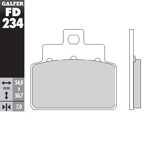 Колодки гальмівні Galfer FD234G1054