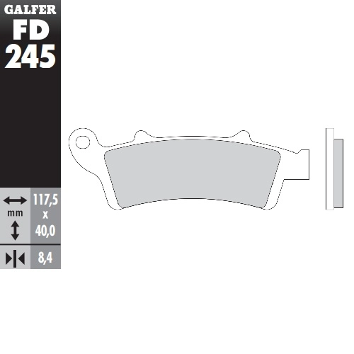 Колодки гальмівні Galfer FD245G1054