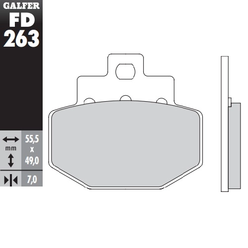 Колодки гальмівні Galfer FD263G1054