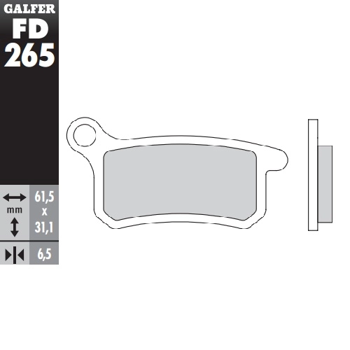 Колодки гальмівні Galfer FD265G1396