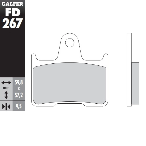 Колодки гальмівні Galfer FD267G1371
