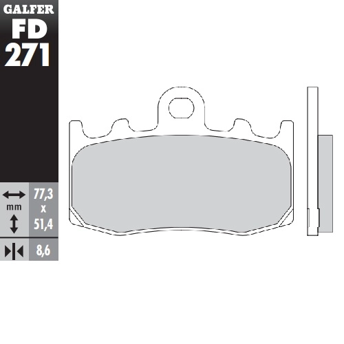 Колодки гальмівні Galfer FD271G1375