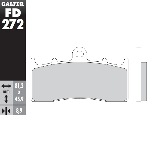 Колодки гальмівні Galfer FD272G1054