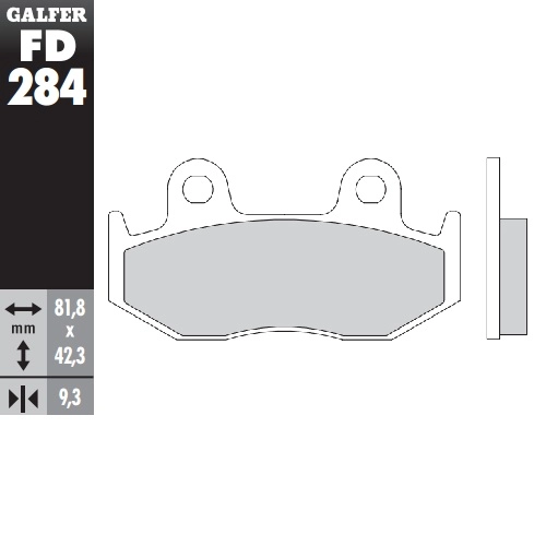 Колодки гальмівні Galfer FD284G1050