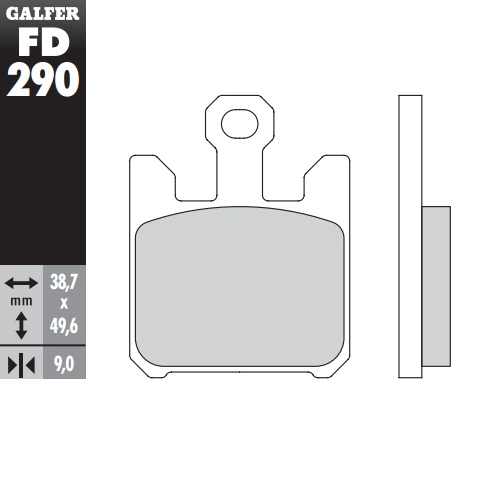 Колодки гальмівні Galfer FD290G1054