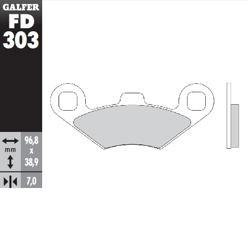 Колодки гальмівні Galfer FD303G1054