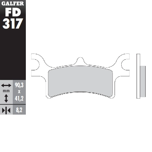 Колодки гальмівні Galfer FD317G1397