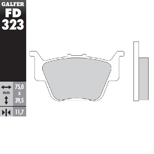 Колодки гальмівні Galfer FD323G1054