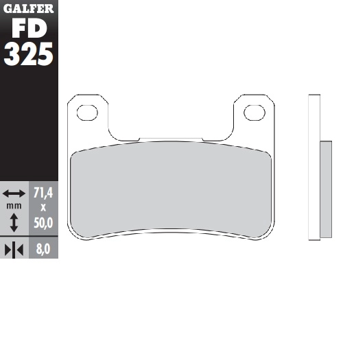 Колодки тормозные Galfer FD325G1375
