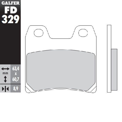 Колодки гальмівні Galfer FD329G1371