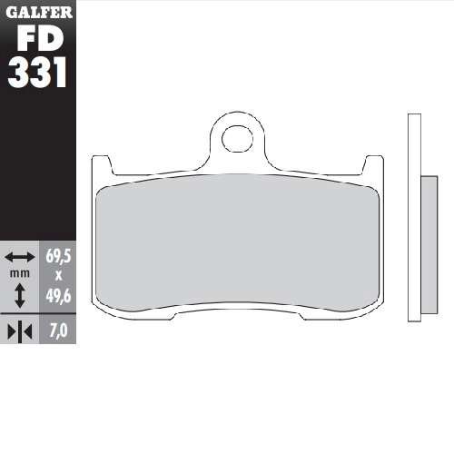 Колодки тормозные Galfer FD331G1375