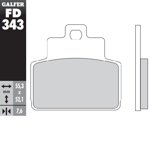Колодки гальмівні Galfer FD343G1050