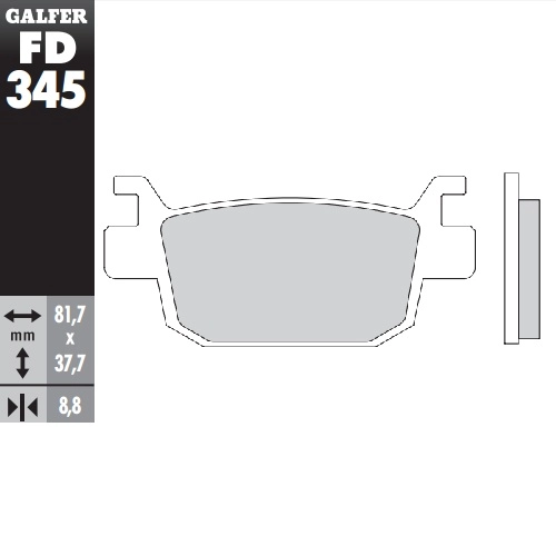 Колодки гальмівні Galfer FD345G1050
