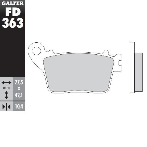 Колодки гальмівні Galfer FD363G1371