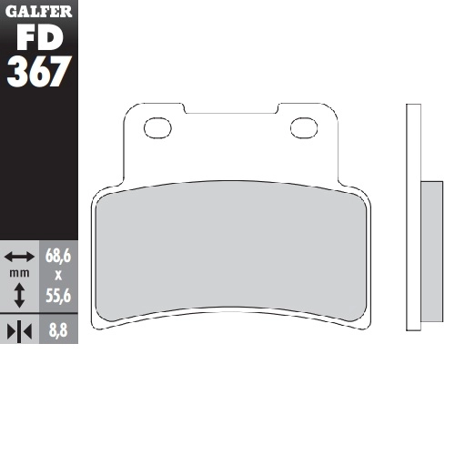 Колодки гальмівні Galfer FD367G1054