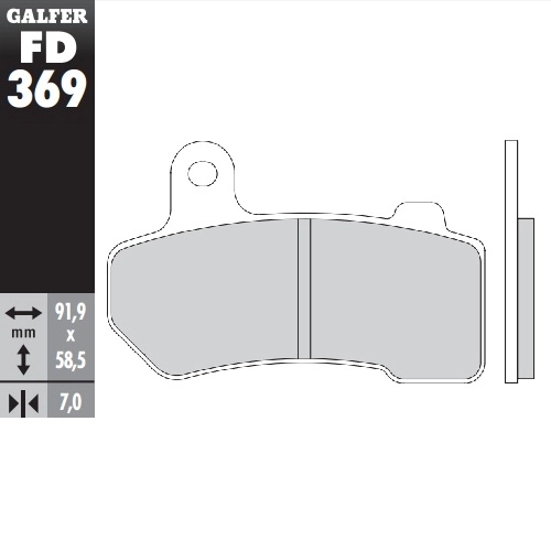Колодки гальмівні Galfer FD369G1370