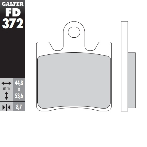 Колодки гальмівні Galfer FD372G1370