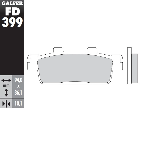 Колодки гальмівні Galfer FD399G1054