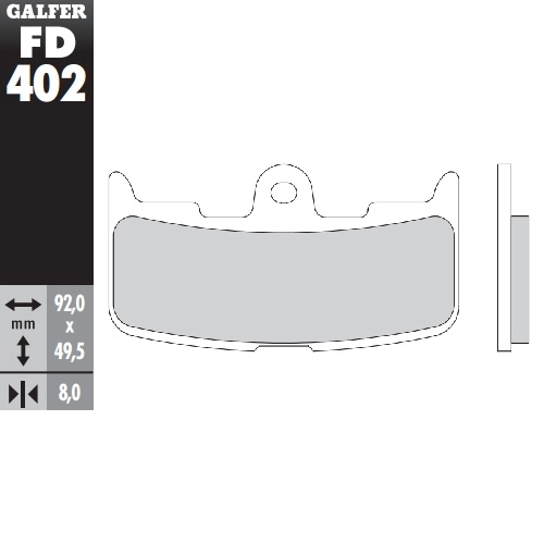 Колодки гальмівні Galfer FD402G1370