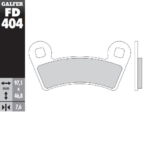 Колодки тормозные Galfer FD404G1397