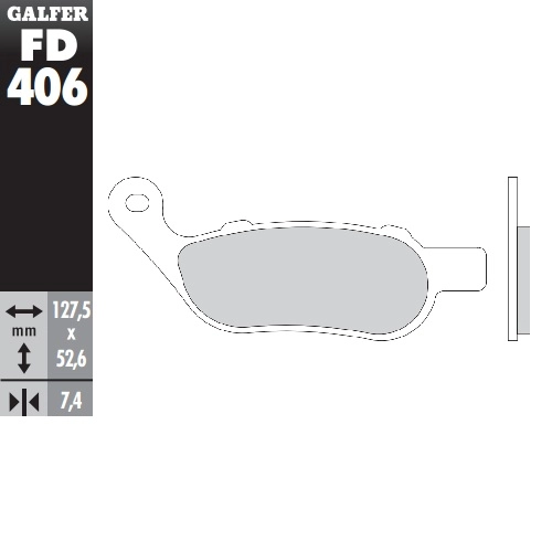 Колодки гальмівні Galfer FD406G1371