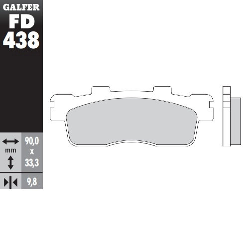 Колодки гальмівні Galfer FD438G1050