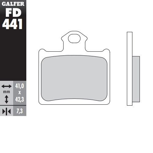 Колодки гальмівні Galfer FD441G1396