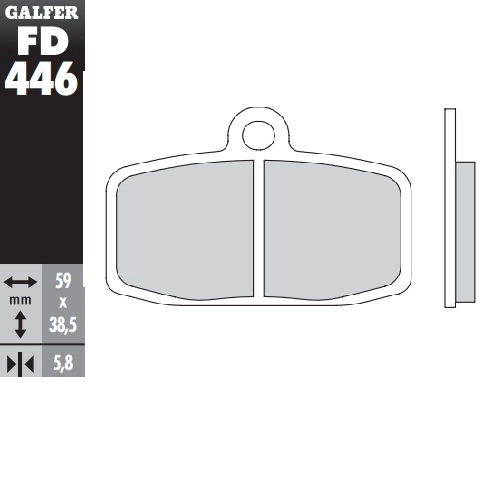 Колодки гальмівні Galfer FD446G1054