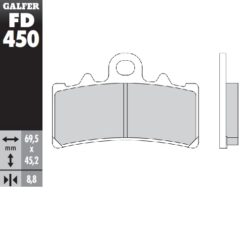 Колодки гальмівні Galfer FD450G1054