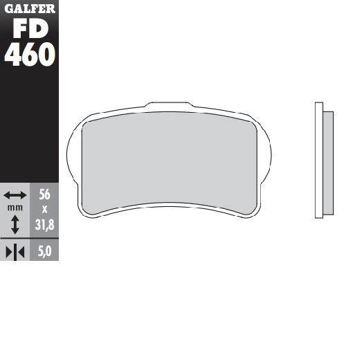 Колодки гальмівні Galfer FD460G1805