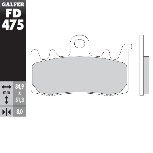 Колодки гальмівні Galfer FD475G1370