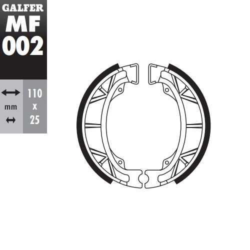Колодки гальмівні Galfer MF002G2165