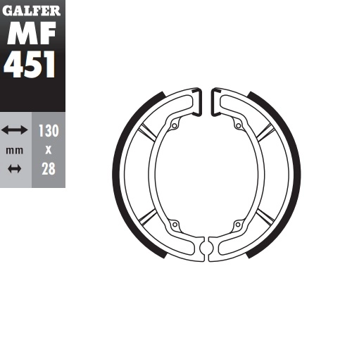 Колодки гальмівні Galfer MF451G2165