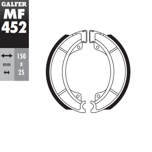 Колодки гальмівні Galfer MF452G2165