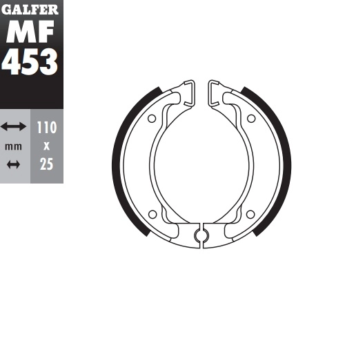Колодки гальмівні Galfer MF453G2165