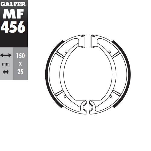 Колодки гальмівні Galfer MF456G2165