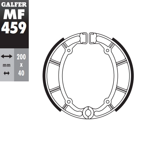 Колодки гальмівні Galfer MF459G2165