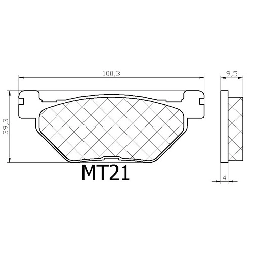 Колодки гальмівні Makland MT-021