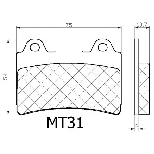 Колодки гальмівні Makland MT-031