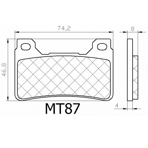 Колодки гальмівні Makland MT-087