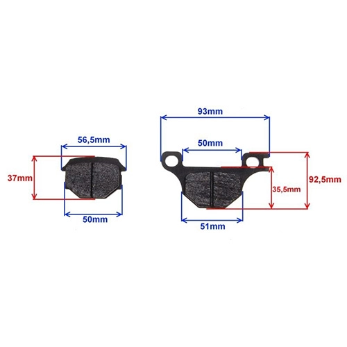 Колодки тормозные Motorace MTK-022