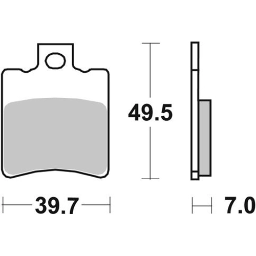 Колодки гальмівні SBS 143CT