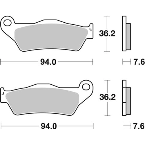 Колодки гальмівні SBS 151CT