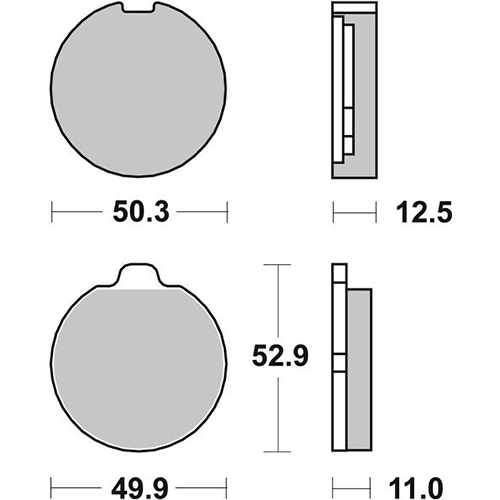 Колодки тормозные SBS 511HF