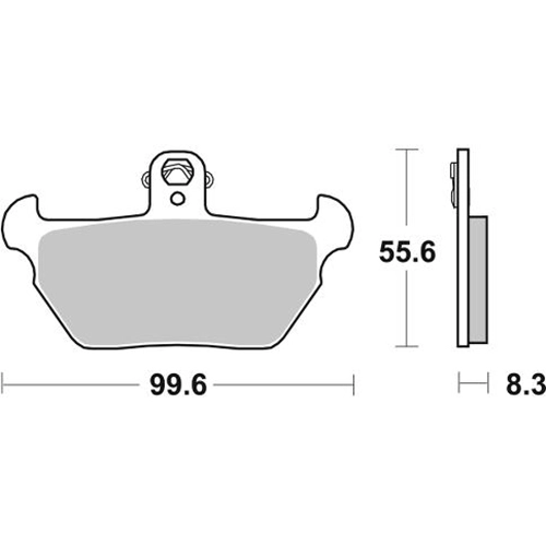 Колодки гальмівні SBS 644HS