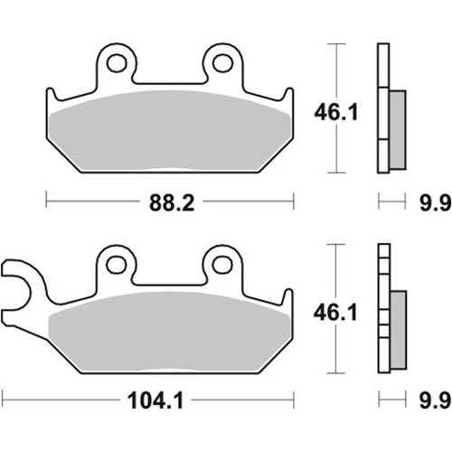 Колодки гальмівні SBS 650HF