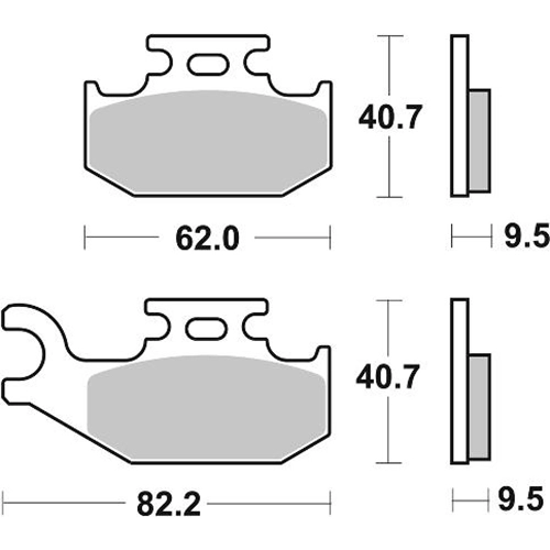 Колодки гальмівні SBS 767RSI