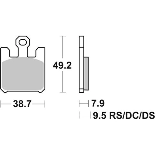 Колодки тормозные SBS 788HS