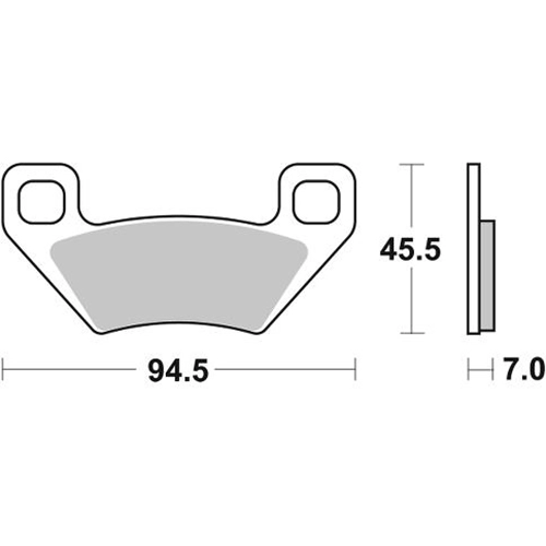 Колодки гальмівні SBS 822RSI